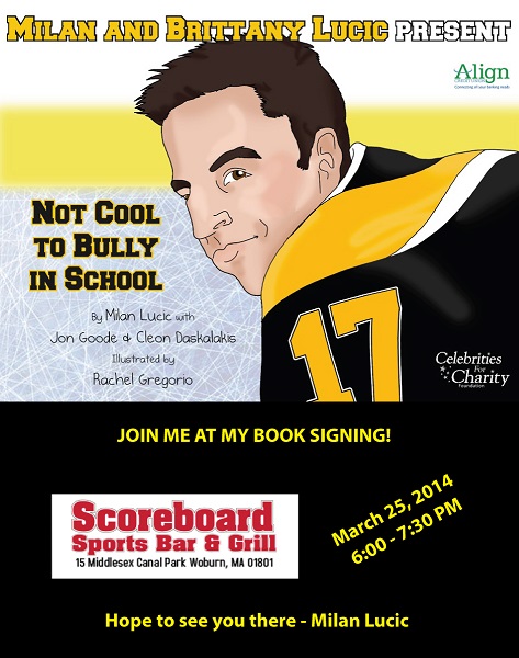 Milan Lucic book announcement